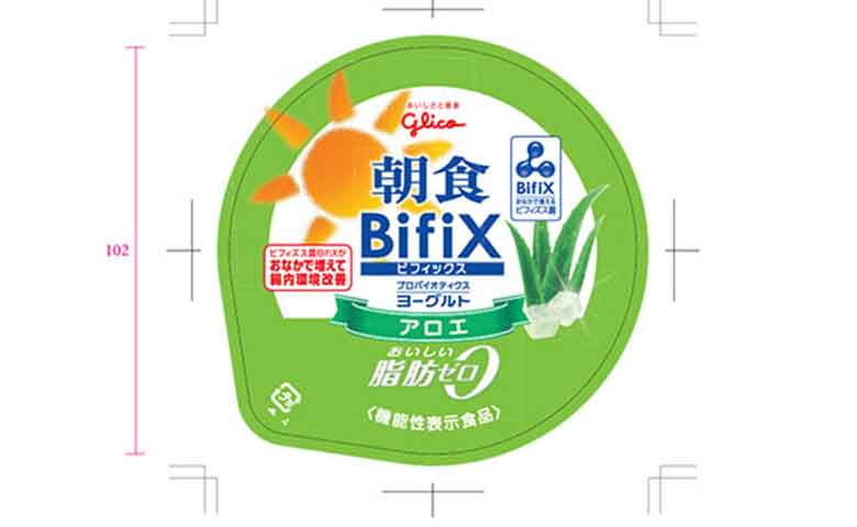 朝食　BifiX(ビフィックス)ヨーグルト　アロエ