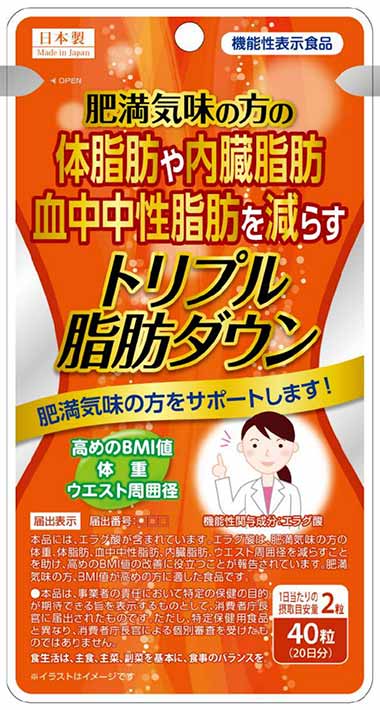 トリプル脂肪ダウン(F946)の機能性表示食品届出情報【健康食品原料検索 
