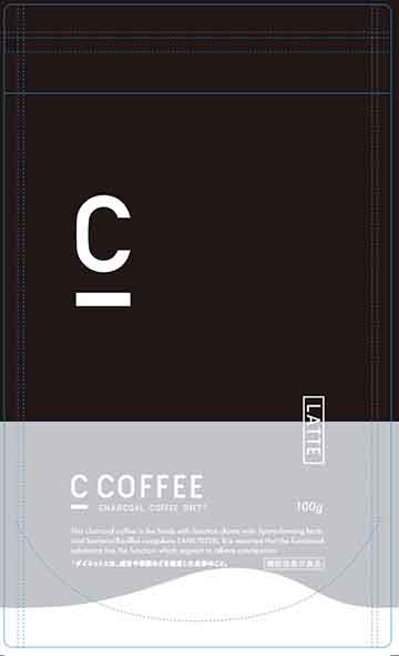 C COFFEE CHARCOAL COFFEE DIET LATTE(シーコーヒー チャコールコーヒーダイエット ラテ)