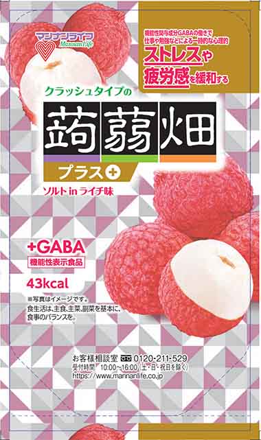 クラッシュタイプの蒟蒻畑 プラス ソルトinライチ味 50