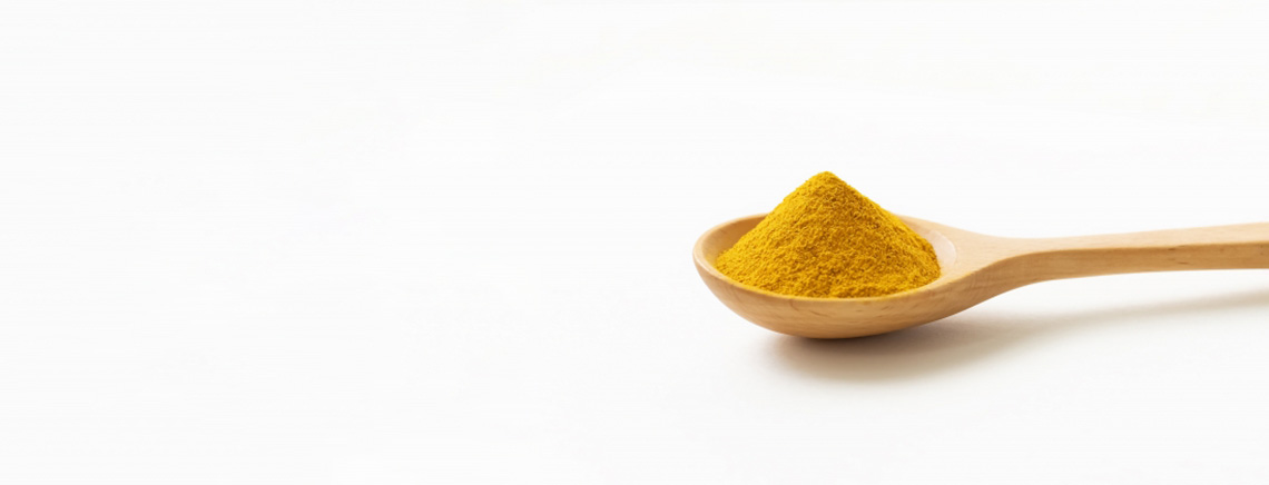 株式会社日本薬業の原料ターメリックエキスパウダー、商品名BioSOLVE Curcumin® 20％ Powder